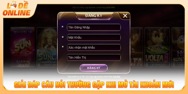 Câu hỏi thường gặp khi đăng ký tài khoản cá cược mới