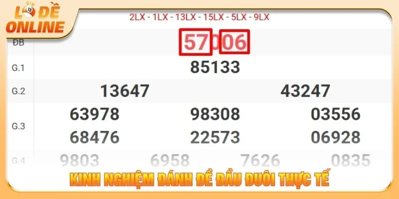 Kinh nghiệm đánh đề đầu đuôi thực tế
