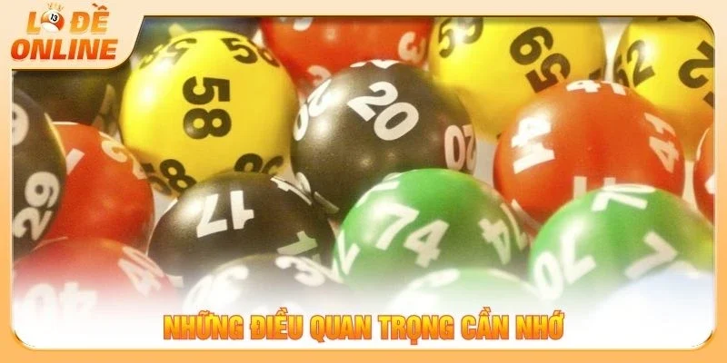 Những điều quan trọng cần nhớ