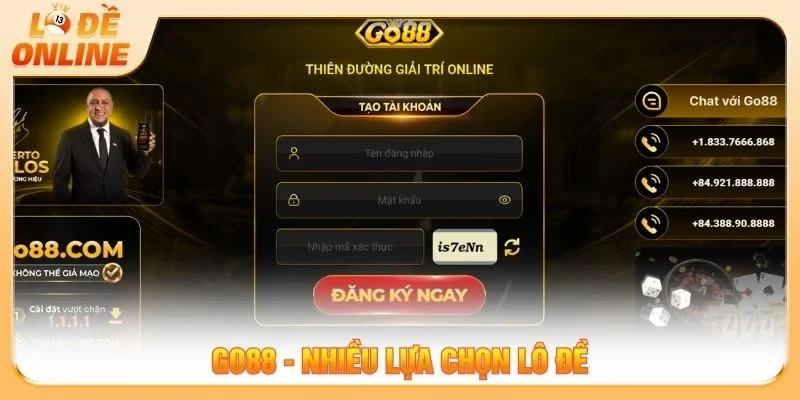 Sảnh lô đề online Go88 tập trung nhiều hình thức dự thưởng khác nhau
