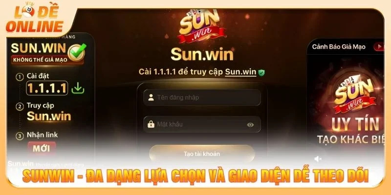Sunwin cung cấp nhiều lựa chọn giải trí cho người chơi